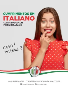 cumprimentos em italiano
